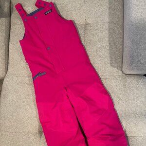 Patagonia Girls Snow Pile Bibs Size 5T